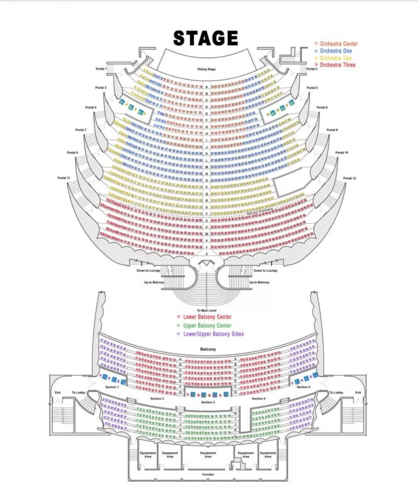 Broadway Theatre Seating Chart - Gallery Of Chart 2019
