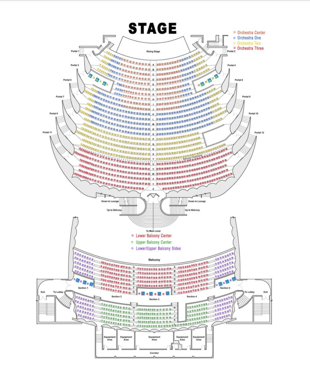 Broadway Theatre League Seating Chart