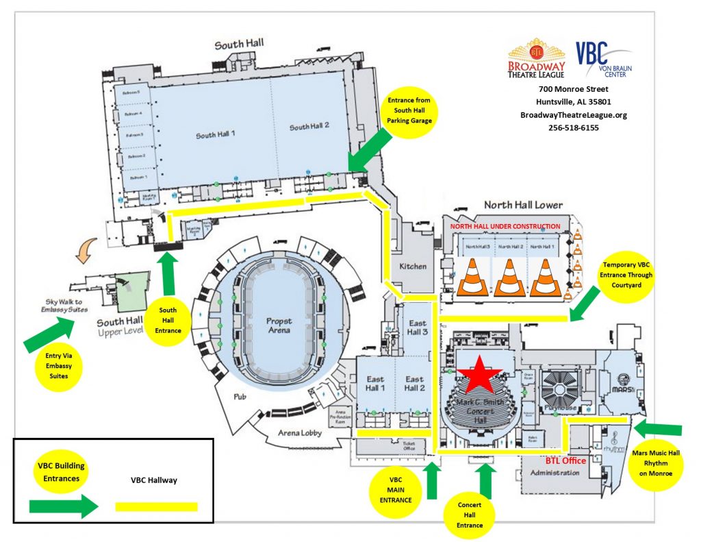 Venue Information & Maps BTL Huntsville's Best Place for Broadway